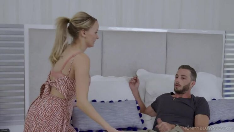 Blonde Pristine Edge Gives Handjob