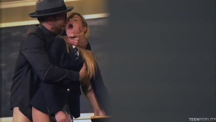 [TeenFidelity] - School Girl Gets Fucked by Ryan and Scarlett Sage - Scarlett Sage - Ryan Madison