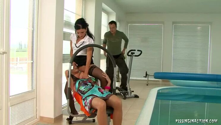 [Tainster] - Lena Cova Pissing and Face Sitting Fun - Lena Cova