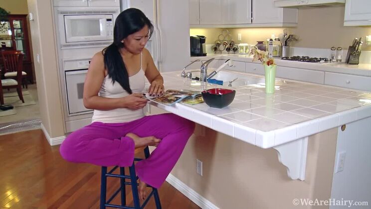 Brunette Hairy Max Mikita Solo Breakfast Treat