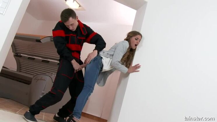 [Tainster] - Silvia Dellai - Deepthroat In Ripped Denim - Silvia Dellai