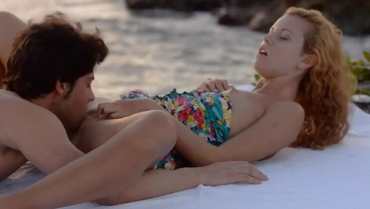 Outdoor Cumshot with Beautiful Young Carmen