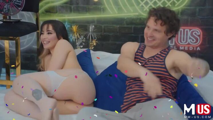 Brunette And Ebony Girls In Stockings Sex Scene