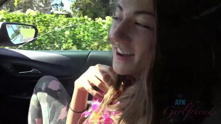 [ATKGirlfriends] - Beach Fingering with Lily Adams in Hawaii - Lily Adams