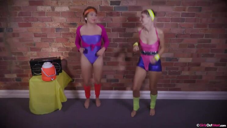 Lesbian Lovers Ray and Ripley in Lycra