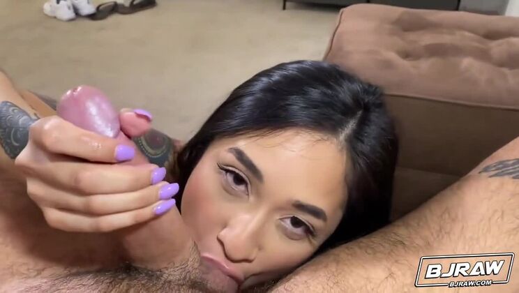 [BJRaw] - Avery Black - Brunette with Slobbery Blowjob Skills - Avery Black