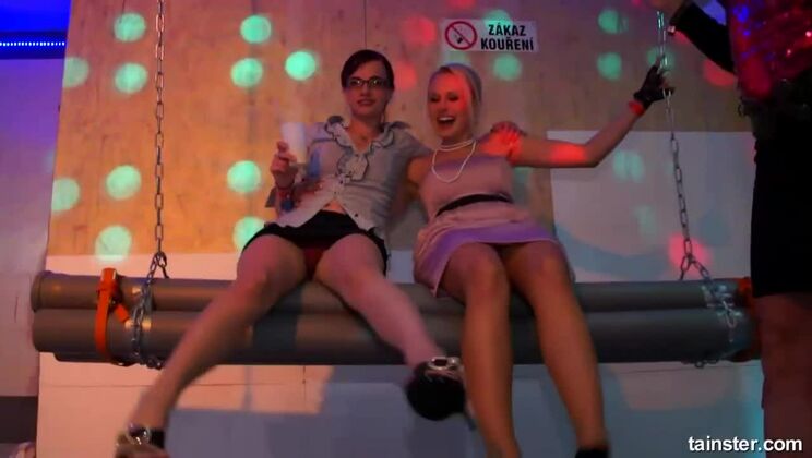 [Tainster] - Party Cunts Unleashed - Leony Aprill, Welli, and Vivien1 in Action - Lucy Bell - Kitty Jane - Mischelle - Leony aprill - Welli - Vivien1