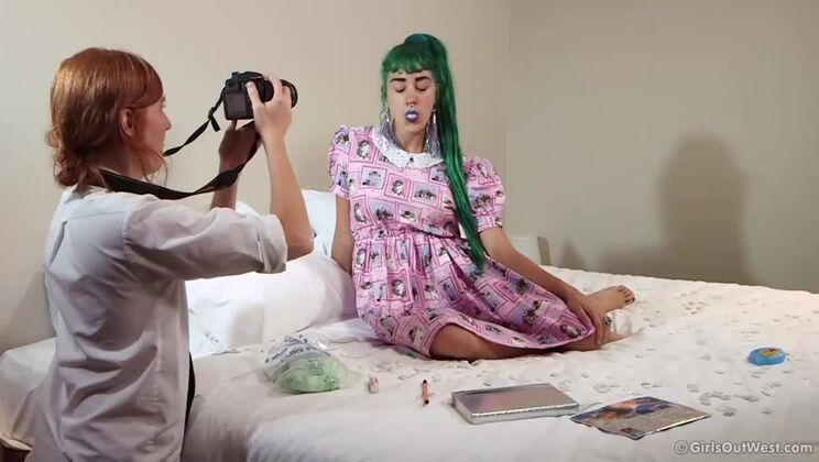 [GirlsOutWest] - Emerald And Avalon - Hairy Lesbian Love