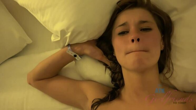 Creamy Delight: Alaina's Pierced Pussy Pleasure