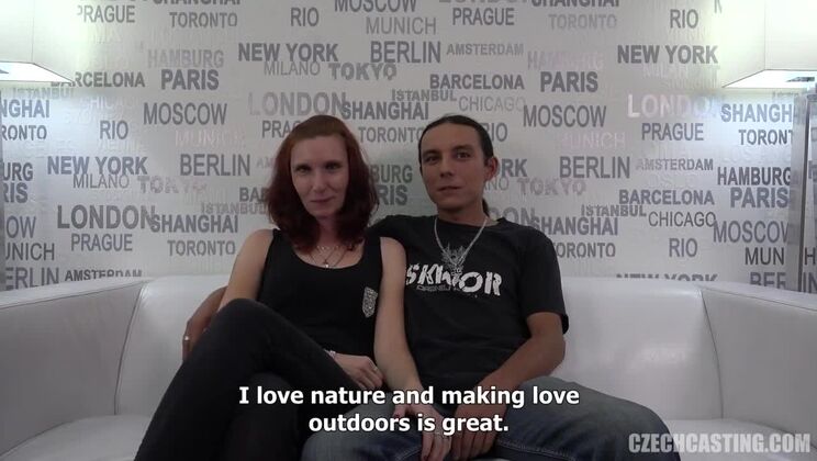 [CzechCasting] - Redhead Hanka's Czech Casting Couch with Honza