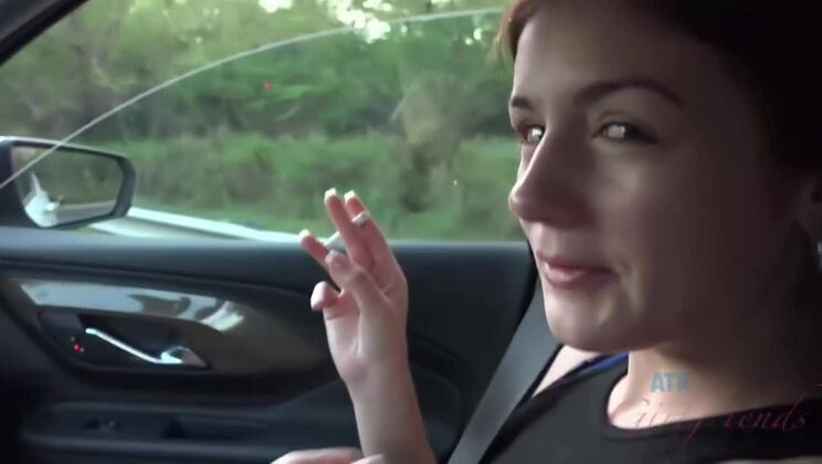 [ATKGirlfriends] - Rosalyn Sphinx Takes a Smoky Break on the Beach! - Rosalyn Sphinx