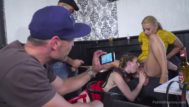 [PublicDisgrace] - Stella Cox's Hardcore Anal Humiliation Fucked In Heels - Antonio Ross - Stella Cox - Steve Holmes - Nikky Thorne