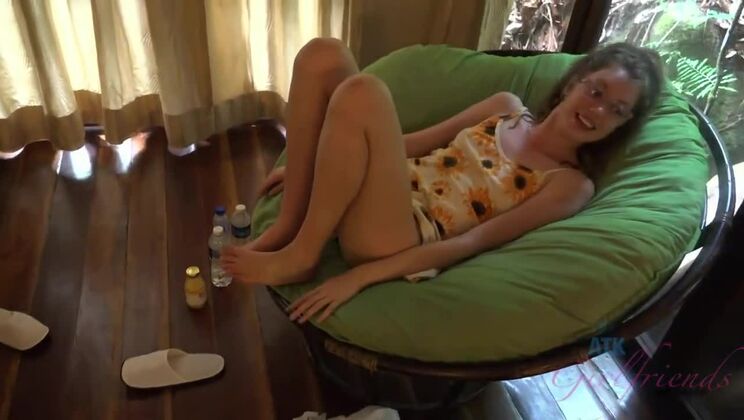 Brunette Elena Koshka Loves Sucking Outside