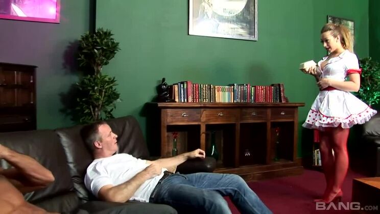 Stockings and Lingerie Teen Threesome with Little Miss Sunshine