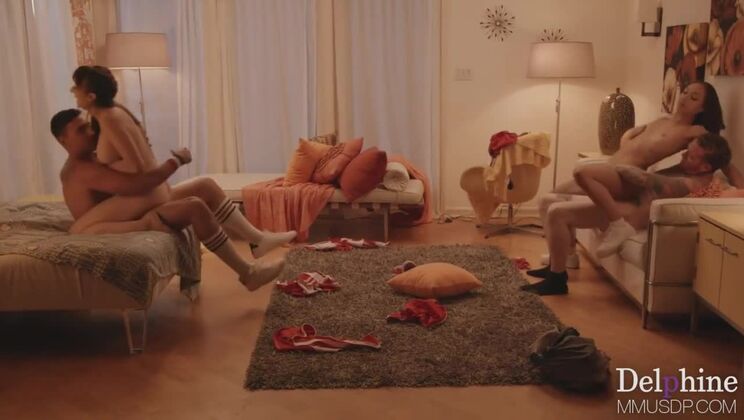 Double Date with Brunette Seductresses