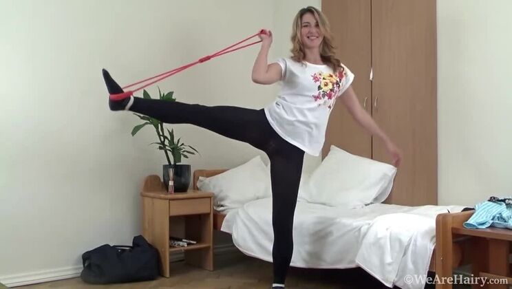 [WeAreHairy] - Melisa's Lingerie Strip and Masturbation