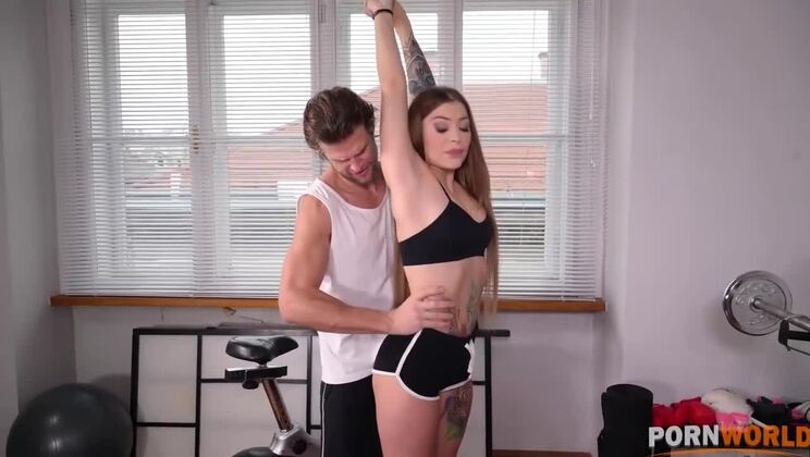 Tattooed Babe Misha Maver's Double Penetration and Lingerie Show