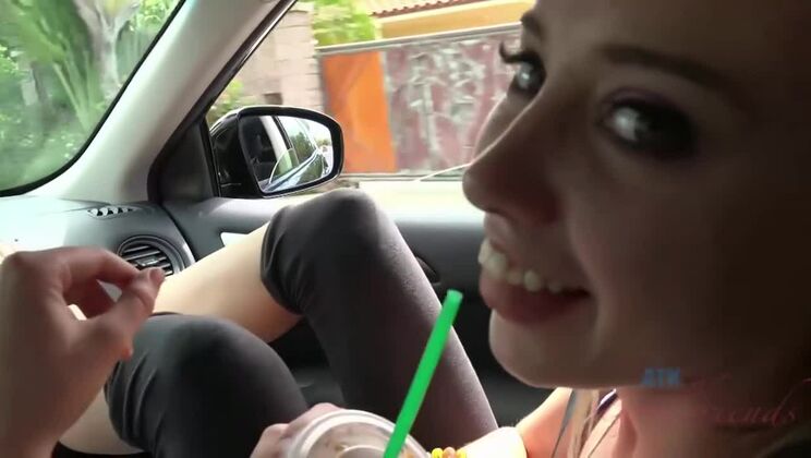 [ATKGirlfriends] - Skinny Beach Blonde Haley Reed's Shower Fun - Haley Reed