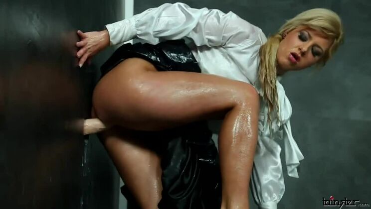 Gloryhole Glamour - Nathaly's Blonde and Busty Seduction