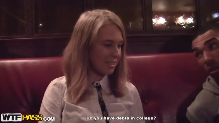 Shy Blonde Marika's First Interracial Video