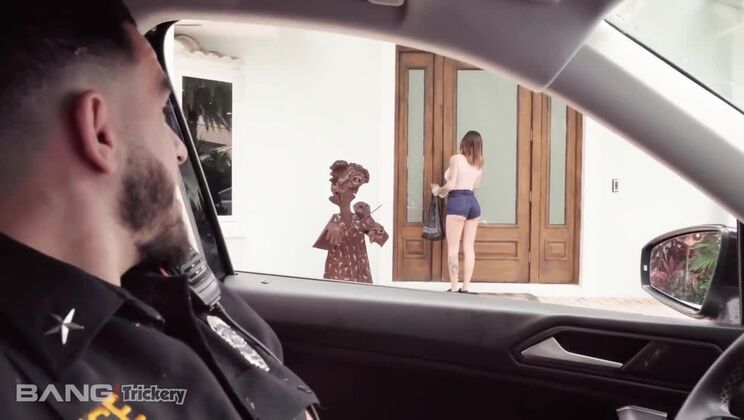 Anna Chambers Rides The Big Cock Of The Law