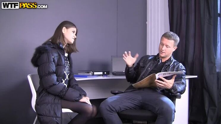 [MeetSuckandFuck] - Anna Taylor's Deepthroat Job Interview Surprise - Anna Taylor