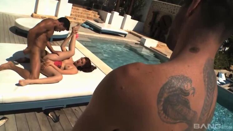 Redhead Mira Sunset's Big Cock Cum Blast