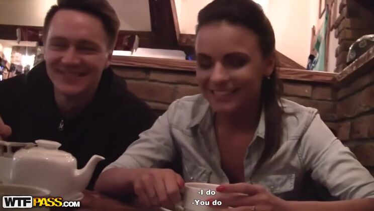 [PickupFuck] - Silvia Jons Experiences a Facial in a Hot Pickup Threesome