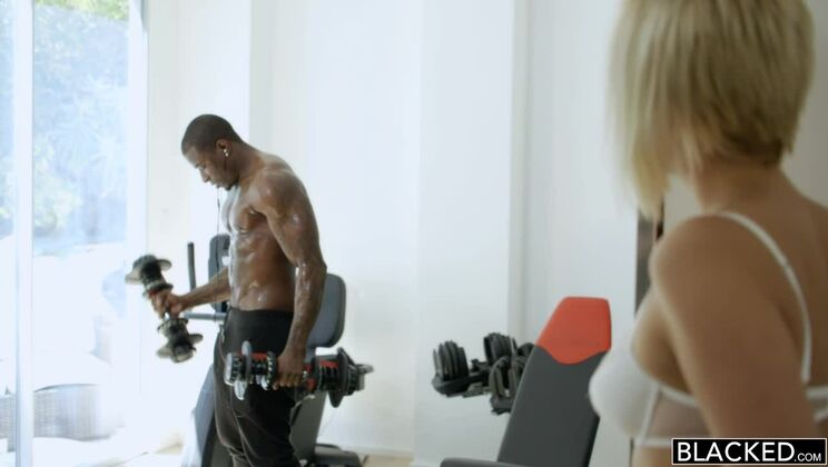 [BLACKED] - Cheating Blonde Wife Rides Husband's Black Friend Hard - Kate England - Rob Piper