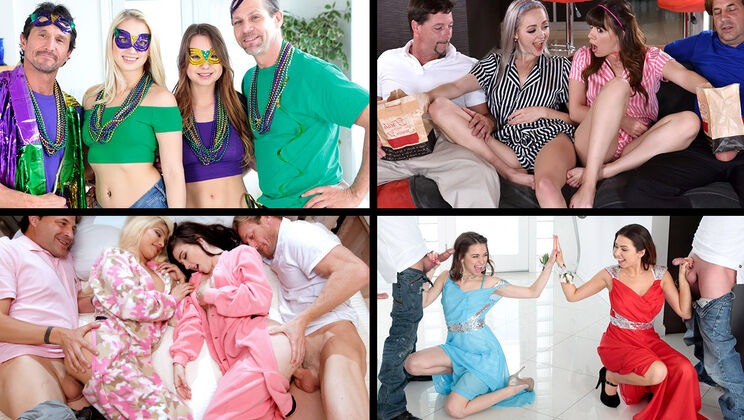 Sexy Daughter Swap Hot Fuck