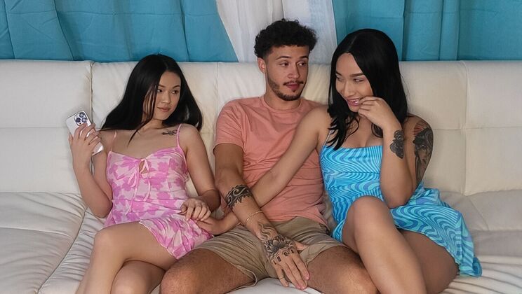 [TeensLoveHugeCocks] - Teen Threesome Challenge - Lulu Chu - Avery Black - Apollo Banks