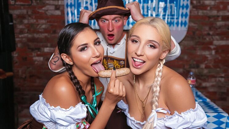 [SneakySex] - Bratty Girls Get Wild at Oktoberfest - Gianna Dior - Abella Danger - Zac Wild