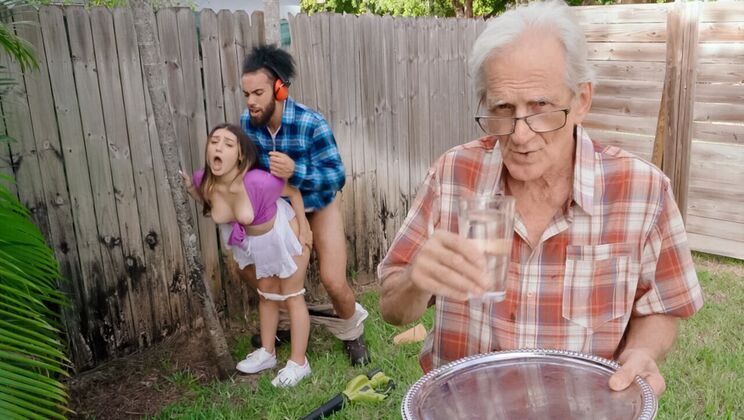 [TeensLoveHugeCocks] - Violet Gems Takes James Angel's Cock in Doggystyle Outdoor - Violet Gems - James Angel