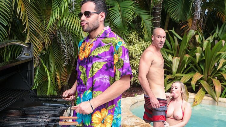 [SneakySex] - Sex In The Pool House - Bailey Brooke - Sean Lawless