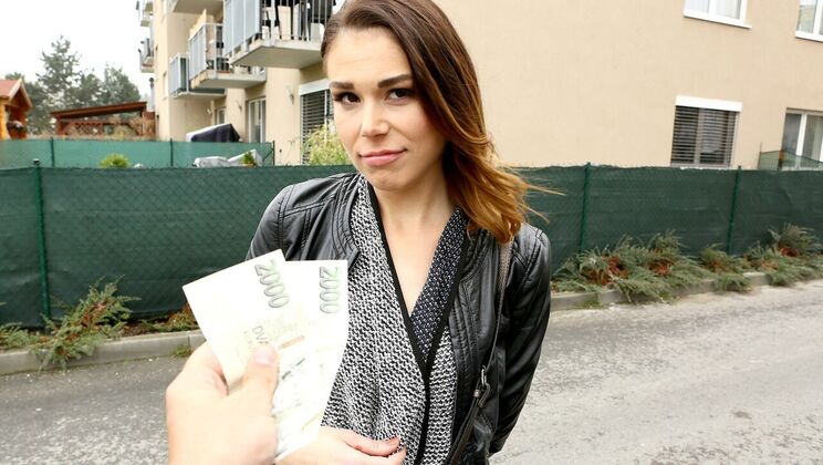 [PublicAgent] - Backseat Creampie Fuck with a Amateur Babe