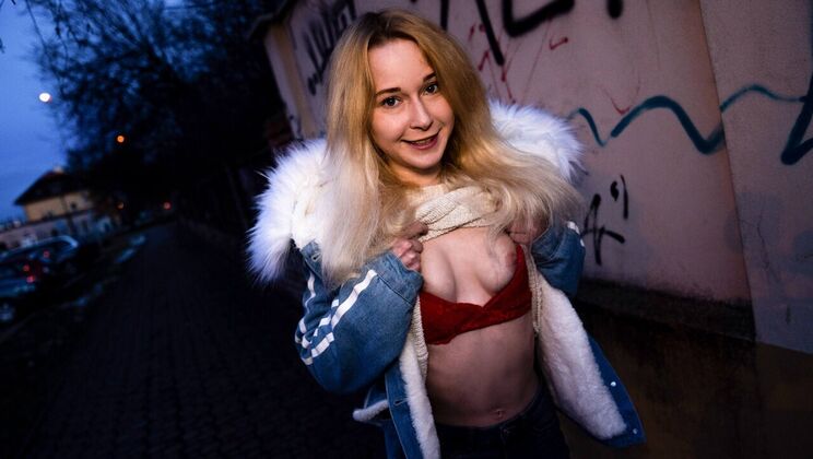 European Blonde Gets a Facial