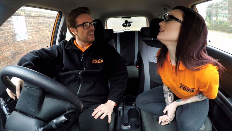 Cum Filled Petite American Teen In Car