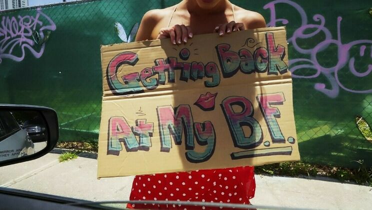 [StrandedTeens] - Blonde Hitches Ride For Dick