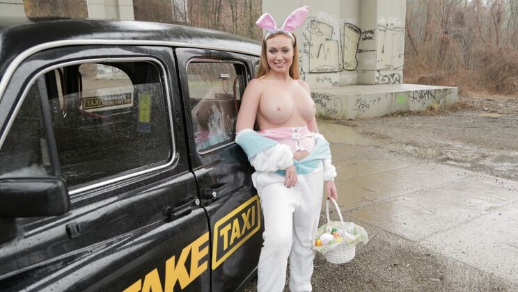 [FakeTaxi] - Easter Bunny Gets Liza's Blowjob - Liza Billberry