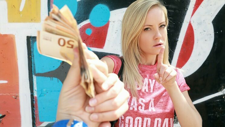 [PublicPickups] - Shaved Petite Blonde Black Lover