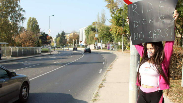 Outdoor Adventure with Busty Brunette Sherill Collins