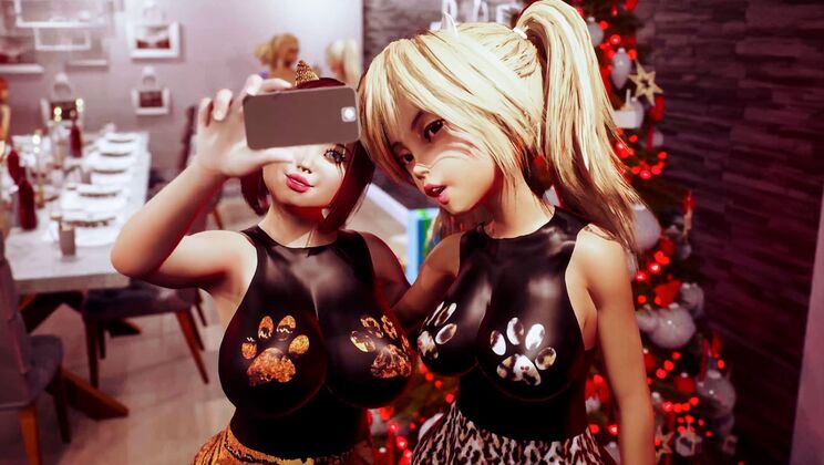 [Futanarica] - Animated Xmas Sex - Kira Noir - Jake Adams - Whitney Wright - April Oneil - Wolf Hudson - Serene Siren