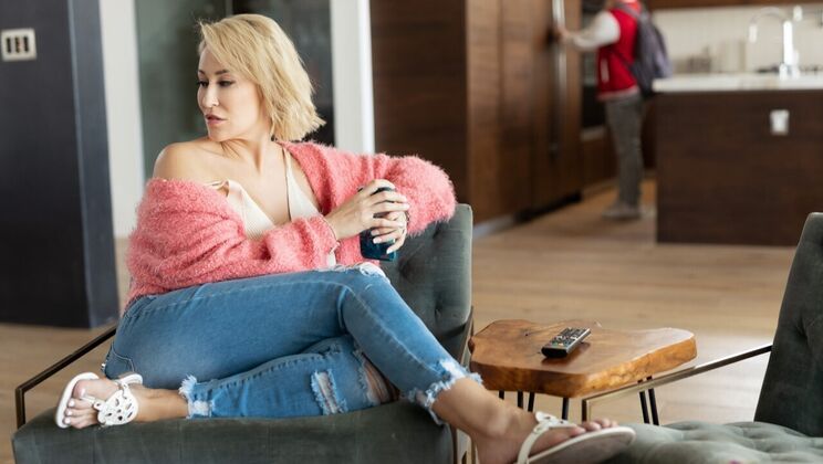 [FamilySinners] - Big Cock Stepson Fucks Stepmom in Cowgirl