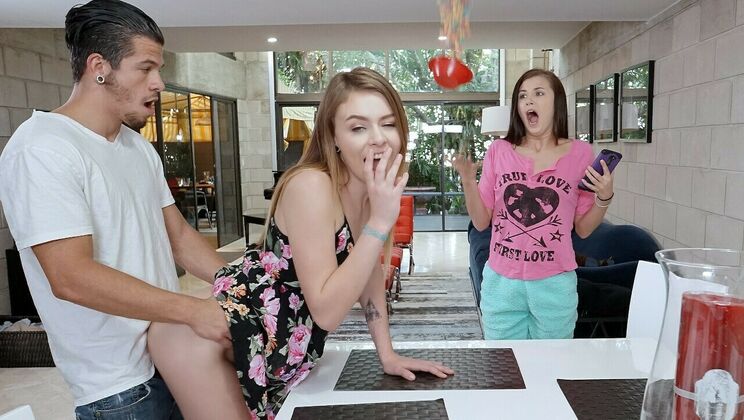 [ShareMyBF] - Hot Couple Shares their Girlfriend with Roommate