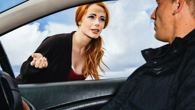 [StrandedTeens] - Brit Redhead Blowjob - Ella Hughes