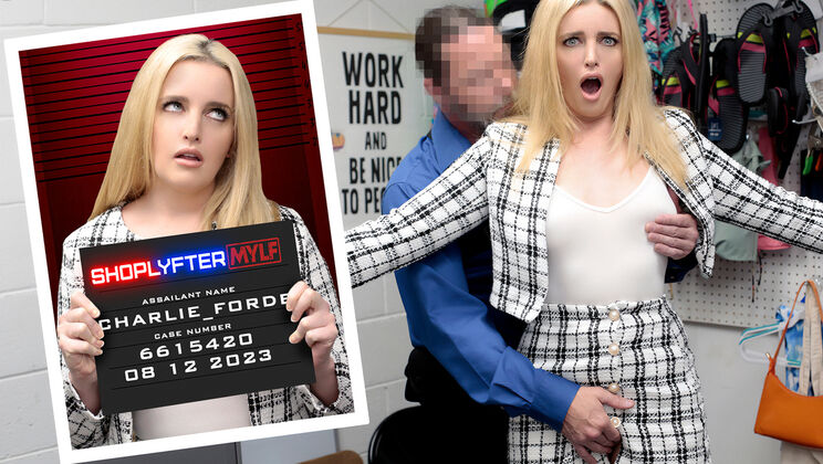 [ShopLyfterMYLF] - Cumshot for the Cheating Blonde Wife in Miniskirt - Jack Vegas - Charlie Forde