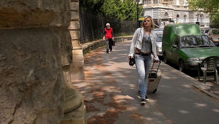 Sexy Angel Black Takes a Stranger's Cock Deep in Her Ass