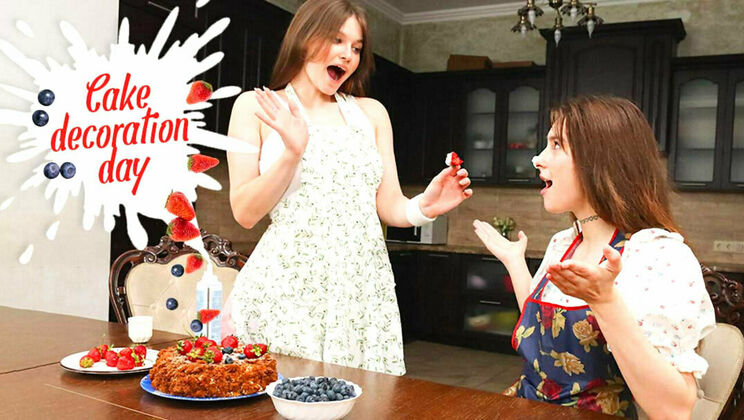 [ClubSweethearts] - Big Tits Lesbian Cake Fun