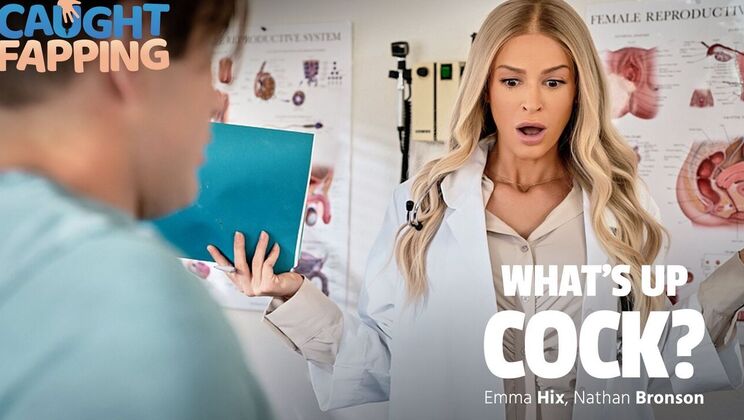 [CaughtFapping] - Deepthroat Blowjob with Emma - Nathan Bronson - Emma Hix