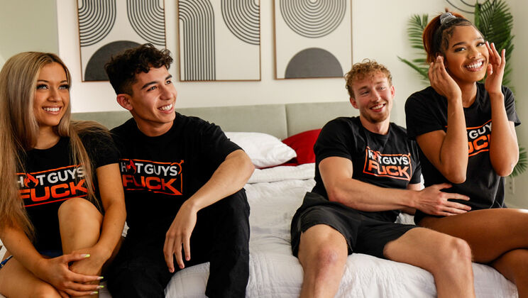 [HotGuysFuck] - Francesca Rossi and Johnny Ortega's Racy Encounter with Friends Around - Brianna Moore - Francesca Rossi - Cody Kaladin - Johnny Ortega